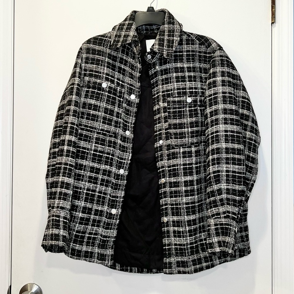 H&M Plaid Oversized Jacket